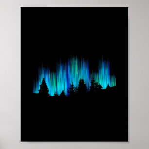 Poollicht Aurora Borealis IJsland Vakantie  Poster