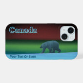 Poollicht IJsbeer iPhone 15 Case (Achterkant horizontaal)