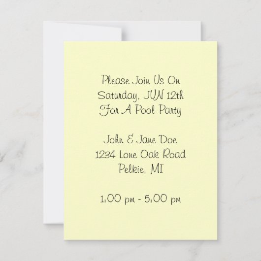  poolpartij - Aankondiging van een flatpanel (Achterkant)