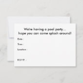 poolpartij - uitnodiging : vloeistoffen (Achterkant)