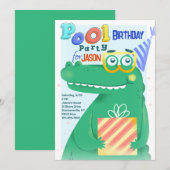 Poolparty Alligator Kaart (Voorkant / Achterkant)