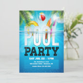 Poolparty Kaart (Staand voorkant)