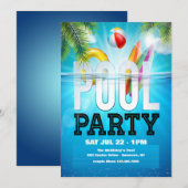 Poolparty Kaart (Voorkant / Achterkant)