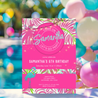 Poolparty Roze Strand Kaart