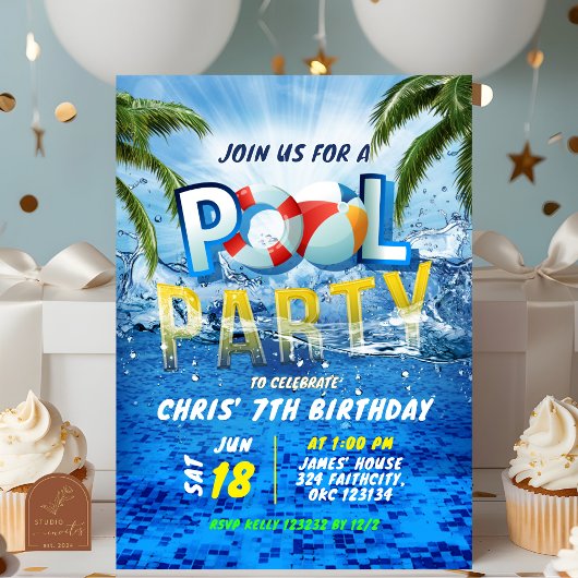 Poolparty Spat Summer Kaart