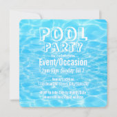 Poolparty strandfeest zomerfeest trendy modern kaart (Voorkant)