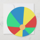 poolparty | Uitnodiging voor strandbal (Voorkant)