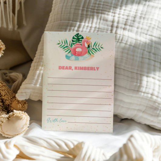 Poolparty Verjaardagsfeest Tijdscapsule Notitiekaa Kaart