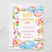 poolparty | Zomerfeest uitnodiging (Voorkant)