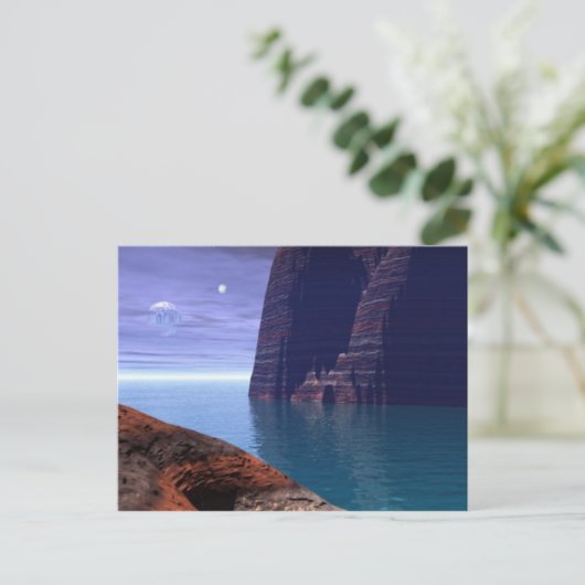 poolplaneet1 briefkaart (Staand voorkant)