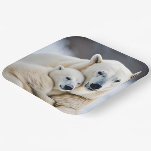 poolpool Beer liefde Papieren Bordje (Gebogen)