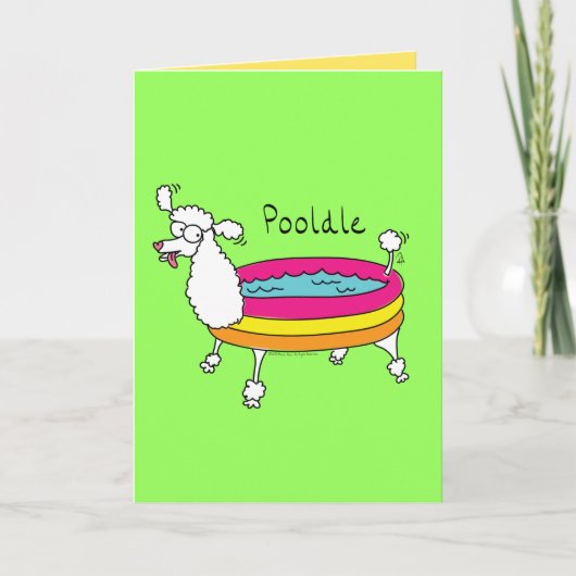 Poolpool voor Wenskaart voor paardenkoek Kaart (Voorkant)