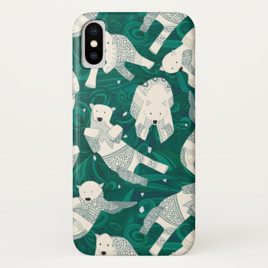 poolpoolberen groen Case-Mate iPhone case (Achterkant)