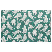 poolpoolberen groen stof (Fat Quarter)
