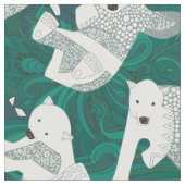 poolpoolberen groen stof (Close Up)