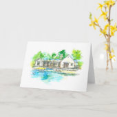 poolreflectie kaart (Gele Bloem)