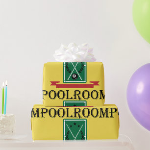 Poolroom Biljart Klassieke 8 Bal Cadeaupapier