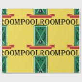 Poolroom Biljart Klassieke 8 Bal Cadeaupapier (Vlak)