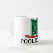 Poolroom Biljart Klassieke 8 Bal Koffiemok (Voorkant links)