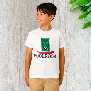 Poolroom Biljart Klassieke 8 Bal T-shirt