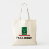 Poolroom Biljart Klassieke 8 Bal Tote Bag (Achterkant)