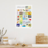 Pools alfabet Poster (Keuken)