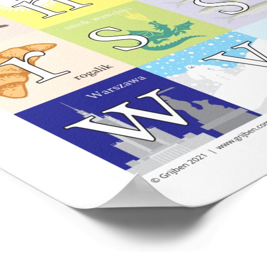 Pools alfabet Poster (Hoek)