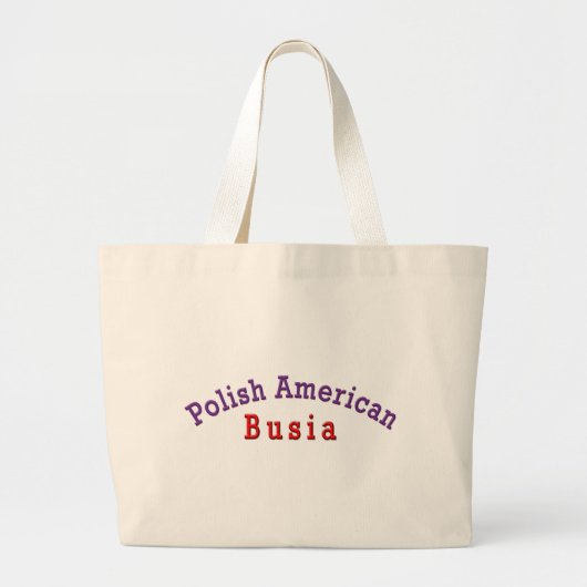 Pools-Amerikaans Busia Grote Tote Bag (Voorkant)