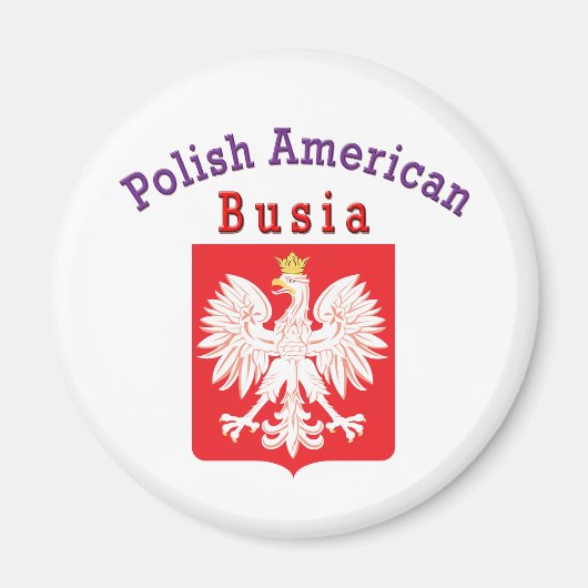 Pools-Amerikaans Busia Magneet (Voorkant)