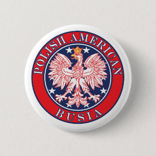 Pools-Amerikaans Busia Ronde Button 5,7 Cm