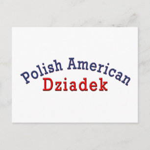 Pools-Amerikaans Dziadek Briefkaart