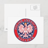 Pools-Amerikaans Dziadek Briefkaart (Voorkant / Achterkant)