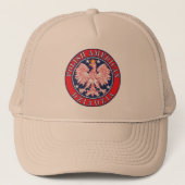 Pools-Amerikaans Dziadzia Trucker Pet (Voorkant)