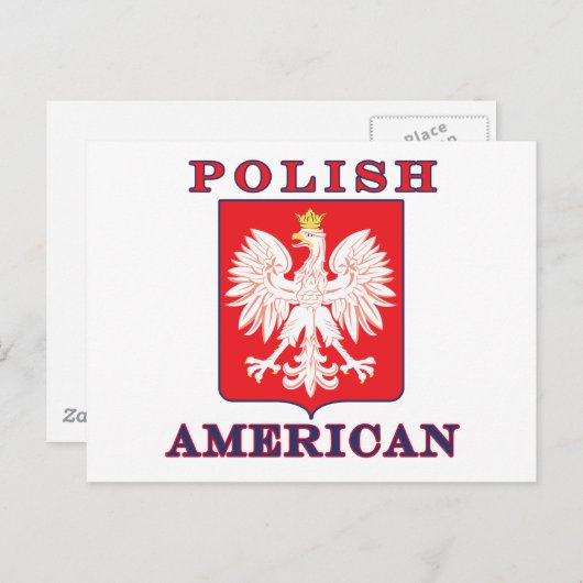 Pools Amerikaans Eagle Shield Briefkaart (Voorkant / Achterkant)