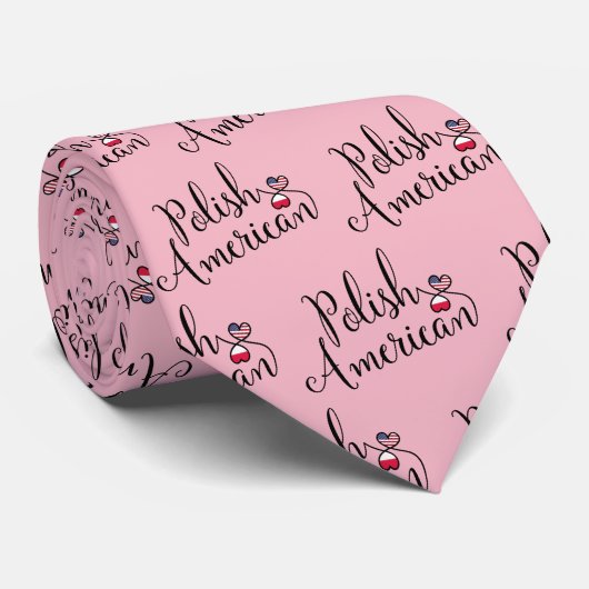 Pools-Amerikaans Stropdas met ingewikkeld hart (Opgerold)