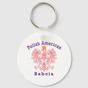 Pools-Amerikaanse Babcia Sleutelhanger