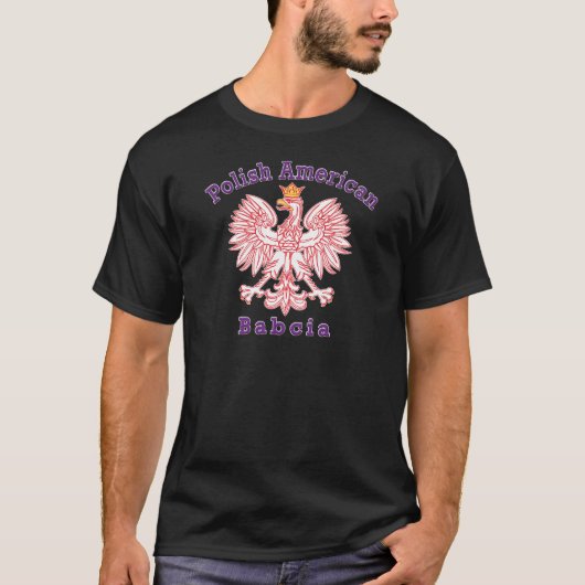 Pools-Amerikaanse Babcia T-shirt (Voorkant)