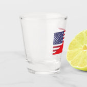 Pools-Amerikaanse vlag shotglas Shot Glas (Links)