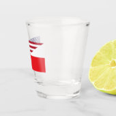 Pools-Amerikaanse vlag shotglas Shot Glas (Rechts)