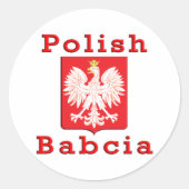Pools Babcia Eagle Ronde Sticker (Voorkant)