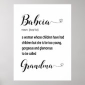 Pools Babcia Grandma Gift Poster (Voorkant)
