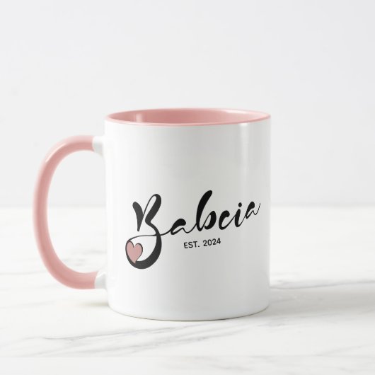 Pools Babcia Opgericht Jaar - Grootmoeder Mok (Links)