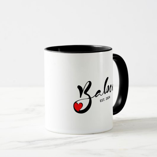 Pools Babcia Opgericht Jaar - Grootmoeder Mok (Voorkant rechts)