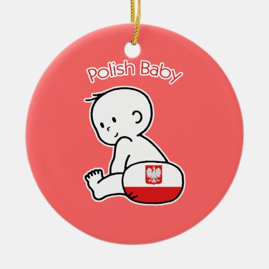 Pools Baby Keramisch Ornament (Voorkant)