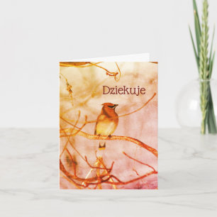 Pools bedankt Dziekje Natuur Art Kaart