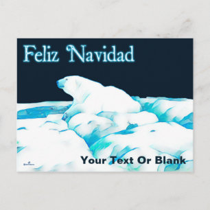 Pools Beer op ijs - Feliz Navidad Feestdagenkaart