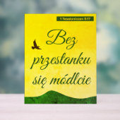 Pools Bijbelvers | Werset Biblijny | Polen Acryl Bord (Neutraal)