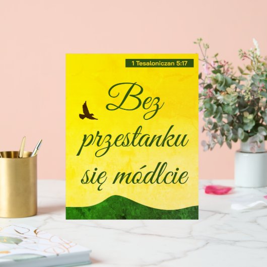 Pools Bijbelvers | Werset Biblijny | Polen Acryl Bord (Huwelijk)