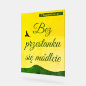 Pools Bijbelvers | Werset Biblijny | Polen Acryl Bord (Hoek)