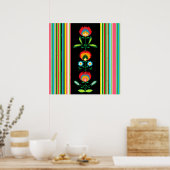 Pools borduurwerk, Poster (Keuken)